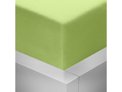 Jersey napínací prostěradlo Stanex zelené jablko 180 x 200