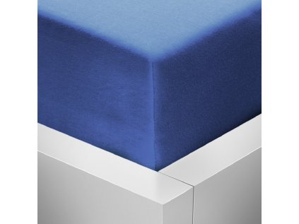 Jersey napínací prostěradlo Stanex královsky modré 180 x 200