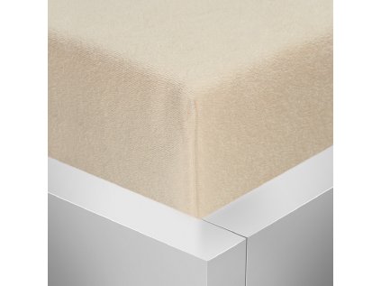 Froté napínací prostěradlo Stanex smetanové 200 x 220