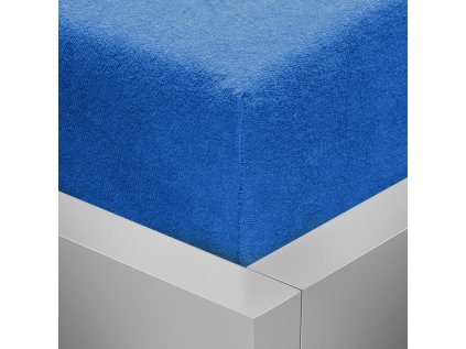 Froté napínací prostěradlo Stanex královsky modré 60 x 120