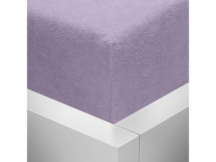 Froté napínací prostěradlo Stanex světle fialové 90 x 200