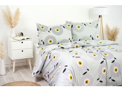 Povlak na polštář bavlněný Stanex pampeliška (LS148), 90 x 70 cm, Knoflíkové
