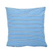 Povlak na polštář bavlněný Stanex kvítek-pruh modrý (LS194), 90 x 70 cm, Knoflíkové