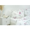 Ložní povlečení bavlněné Stanex Mia růžová (LS244), 140 x 220 + 90 x 70, Knoflíkové