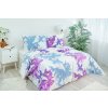 Ložní povlečení bavlněné Stanex Nela fialová (LS235), 140 x 220 + 90 x 70, Zip
