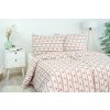 Ložní povlečení bavlněné Stanex retro růžové (LS248), 140 x 220 + 90 x 70, Zip
