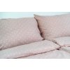 Ložní povlečení bavlněné Stanex růžový puntík (LS373), 140 x 220 + 90 x 70, Knoflíkové