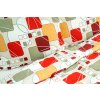 Ložní povlečení krepové Stanex karty barevné (LS09), 140 x 220 + 90 x 70, Knoflíkové