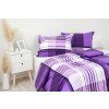 Povlak na polštář krepový Stanex Sofie fialová (LS278), 90 x 70 cm, Zip