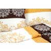 Povlak na polštář krepový Stanex mandaly hnědé (LS238), 90 x 70 cm, Zip