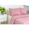 Ložní povlečení atlas grádl Stanex proužek starorůžový (LS908), 140 x 220 + 90 x 70