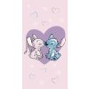 Dětská froté osuška Stitch Love 70x140