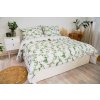 Ložní povlečení krepové Stanex eukalyptus oboustranný (LS400), 140 x 220 + 90 x 70, Knoflíkové