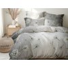 Ložní povlečení krepové Stanex pampeliška šedá (LS401), 140 x 220 + 90 x 70, Knoflíkové