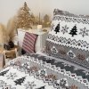 Ložní povlečení mikroflanel Magic Flake, 140 x 200 + 90 x 70, Zip