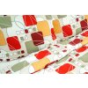 Ložní povlečení krepové Stanex karty barevné (LS09), 140 x 200 + 90 x 70, Knoflíkové