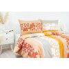 Ložní povlečení bavlněné Stanex květiny béžové (LS149), 140 x 200 + 90 x 70, Knoflíkové