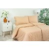 Ložní povlečení atlas grádl Stanex proužek béžový (LS903), 140 x 200 + 90 x 70