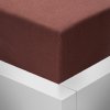 Jersey napínací prostěradlo Stanex čokoládové 140 x 200