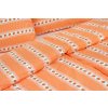 Ložní povlečení krepové Stanex Barunka oranžová (LS175), 140 x 200 + 90 x 70, Knoflíkové