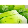 Ložní povlečení krepové Stanex pampeliška zelená (LS295), 140 x 200 + 90 x 70, Knoflíkové