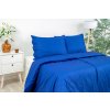 Ložní povlečení bavlněný satén Stanex tmavě modrý (LS154), 140 x 200 + 90 x 70, Knoflíkové