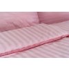 Ložní povlečení atlas grádl Stanex proužek starorůžový (LS908), 140 x 200 + 90 x 70