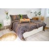 Ložní povlečení krepové Stanex gold ribbon (LS385), 140 x 200 + 90 x 70, Knoflíkové