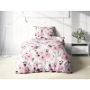 Ložní povlečení bavlněné Stanex květinový sen (LS402), 140 x 200 + 90 x 70, Knoflíkové