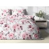 Ložní povlečení bavlněné Stanex květinový sen (LS402), 140 x 200 + 90 x 70, Knoflíkové
