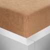 Froté napínací prostěradlo Stanex šedohnědé (cappuccino) 90 x 200
