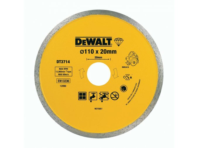 Dia řezný kotouč DT3714 DWC410 DeWALT 