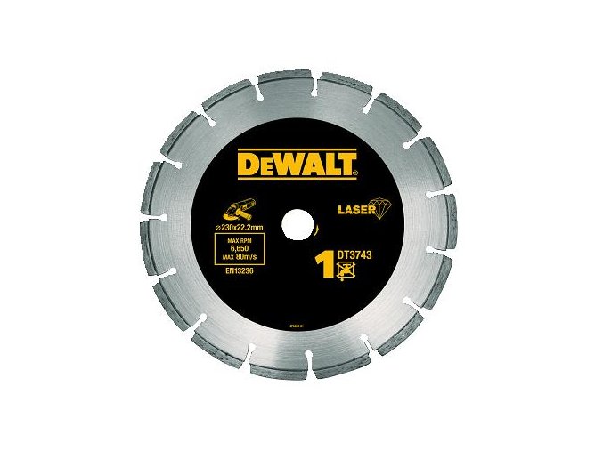 Dia řezný kotouč 230mm DeWALT DT3743 