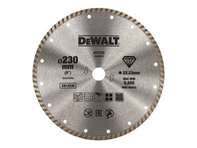 Dia řezný kotouč 230mm DeWALT DT3732 