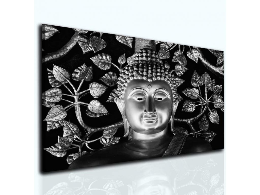 Obraz Buddha silver