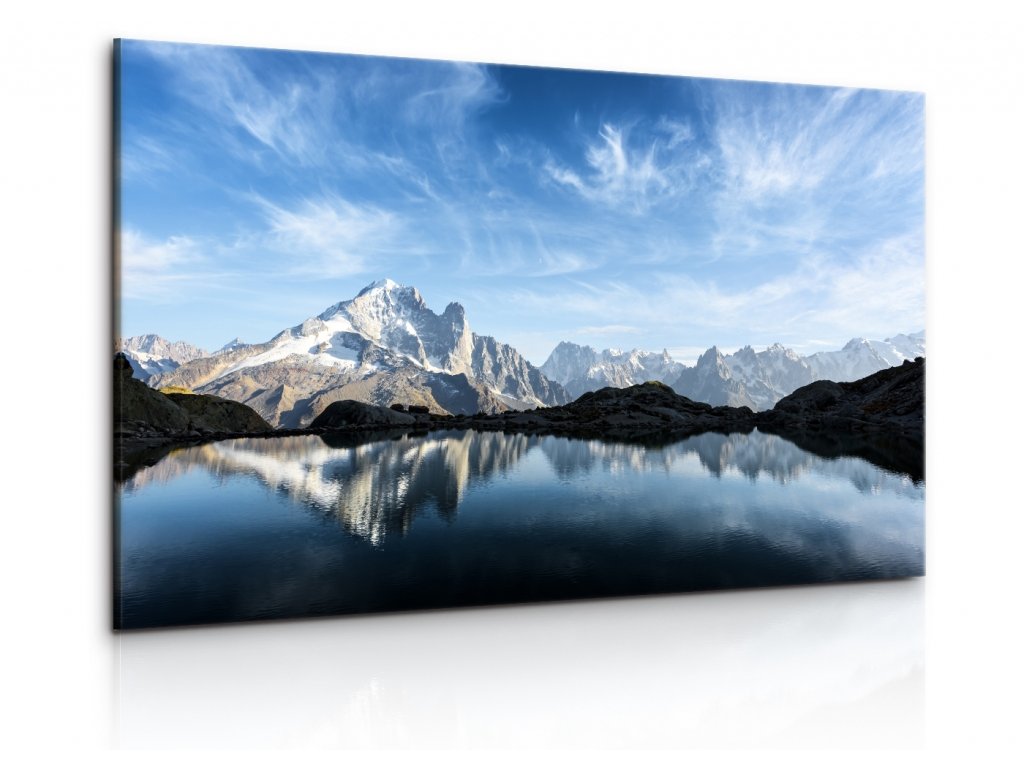 Obraz panorama Alp s jezerem