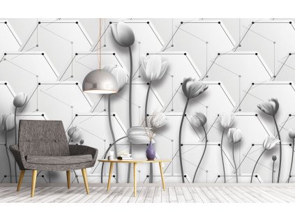 3D květiny shutterstock 1402400045 interier