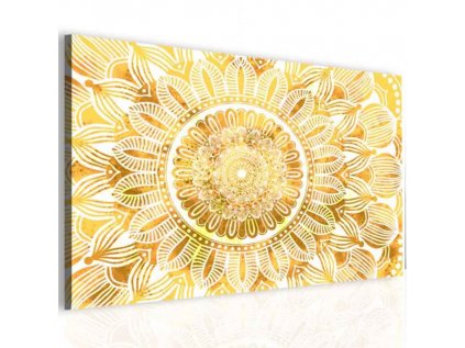 Obraz mandala zlaté slunce