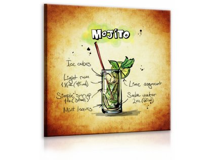 Obraz cedule Mojito