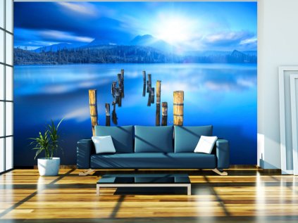 Fototapeta Jezero v modrém