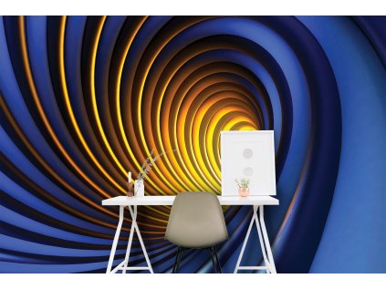 Abstrakt modro zlatá spirála shutterstock 94895890 interier