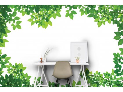 Tapeta Ovál z lístků (Vel. (šířka x výška) 504 x 310 cm)