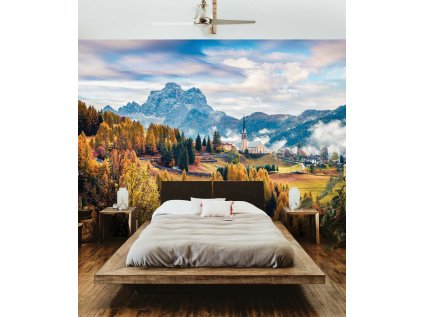 Tapeta Podzimní Dolomity (Vel. (šířka x výška) 504 x 310 cm)