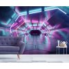 3D tapeta Neonový tunel interior