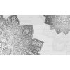 Mandala kovově šedá