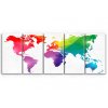 Vícedílný obraz - Barevná mapa
