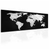 Obraz černobílá mapa světa