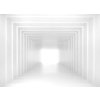 Tapeta 3D bílá chodba (Vel. (šířka x výška) 504 x 310 cm)