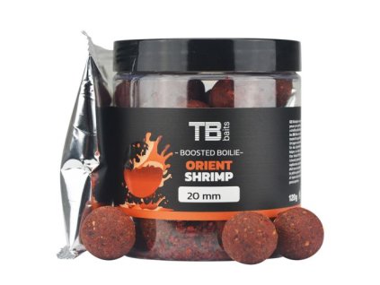 Boostered boilies TB Baits Orient Shrimp 120g (Priemer 20mm)