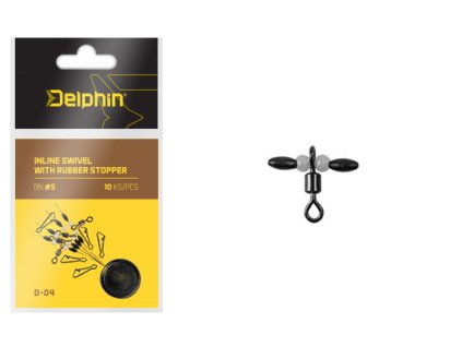 Delphin Inline swivel with rubber stopper